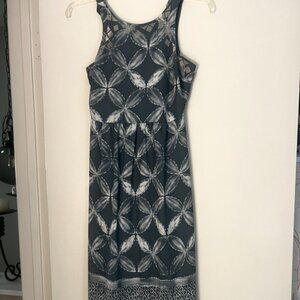 Blue/silver midi dress